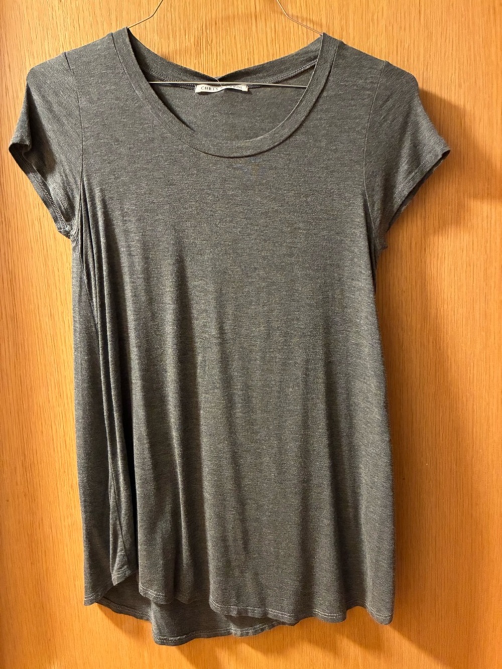 Women's Soft Jersey Crewneck Tee - Gray
